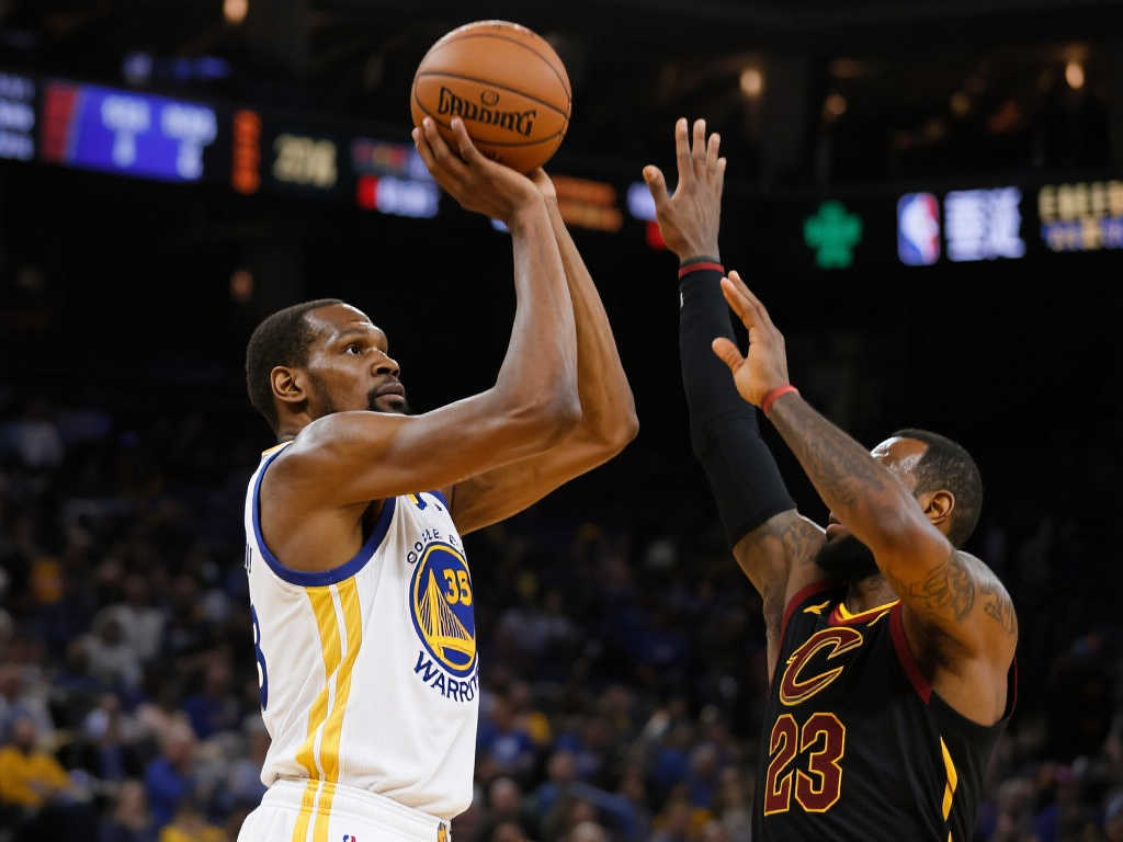 詹杜库互相欣赏！老詹羡慕KD跳投 库里向往LBJ球商